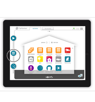 How to schedule a scenario in TaHoma app with Agenda function 1